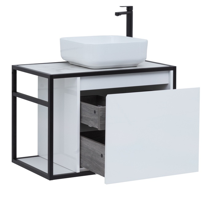 Приобрести aquanet тумба со столешницей nova lite loft 75 см,r белая