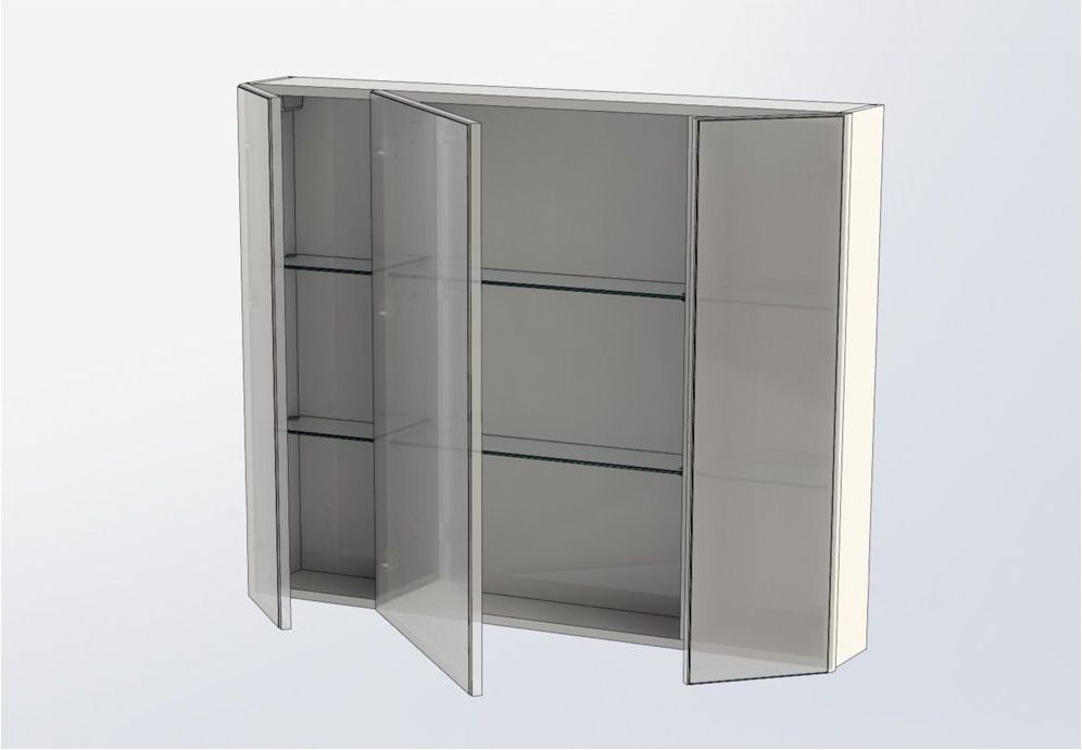 Приобрести aquanet зеркальный шкаф орлеан 105 белый