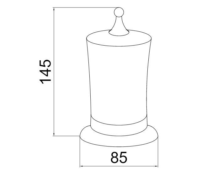 Приобрести boheme стакан для ватных дисков medici, бронза 10626