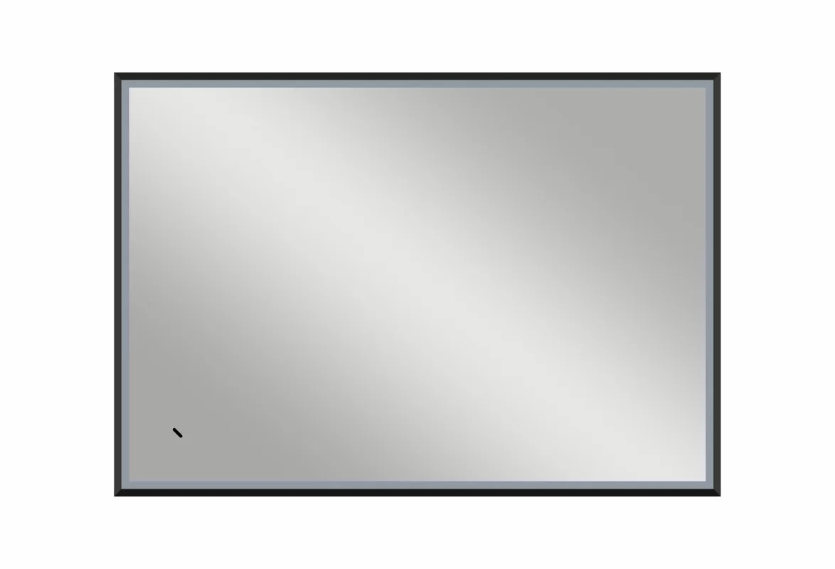 Приобрести continent зеркало с подсветкой stage black 100х70 см, черное