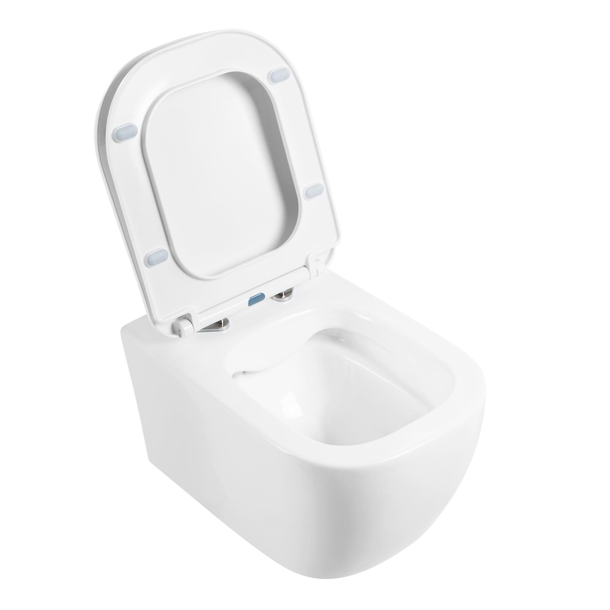 Приобрести belbagno унитаз безободковый подвесной genova с сиденьем дюропласт, микролифт, белый bb1102ch/bb1102sc