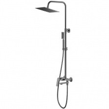 HAIBA Душевая система, прямоугольная d-250мм, пепельный HB24533-3