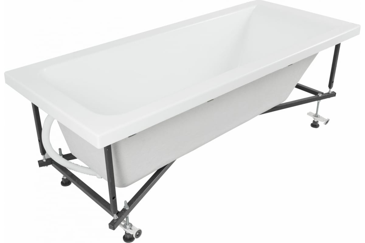 Приобрести aquanet акриловая ванна bright 165x70 см, белая