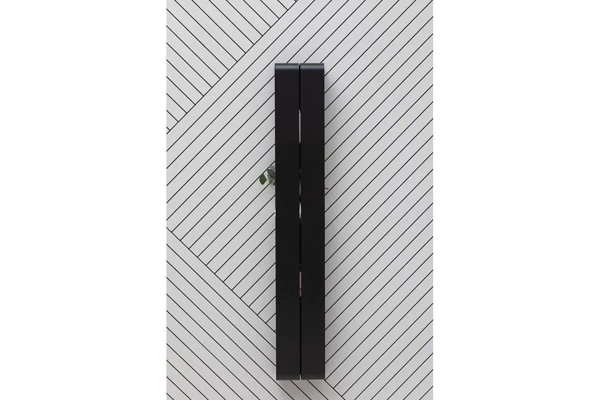 Приобрести aquanet полка магнум h 20x130 см черная матовая, вертикальная 00326459