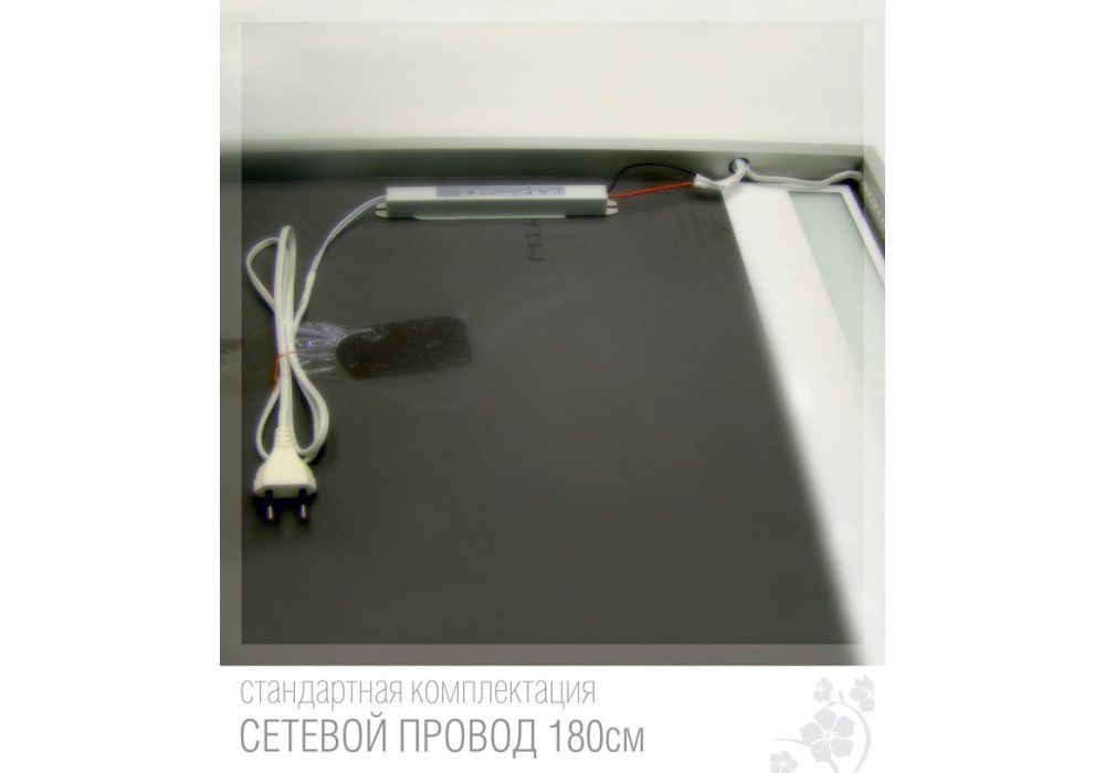 Приобрести loranto зеркало-шкаф стиль 100, 100х102,5 см, белое (cs00030426)