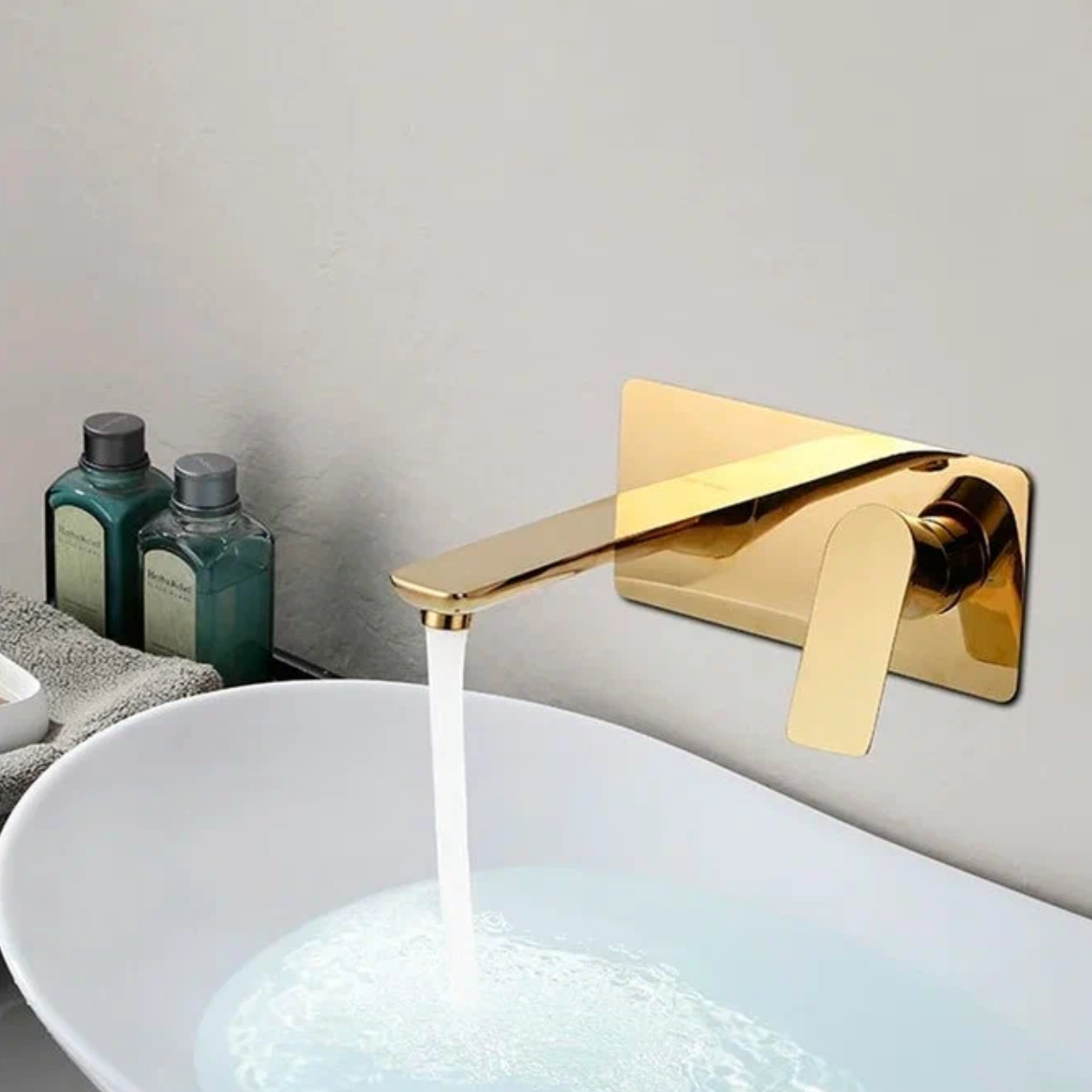 Приобрести grocenberg встраиваемый смеситель для раковины, золото gb599go