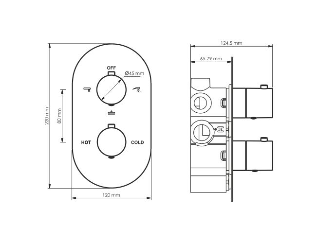 Приобрести wasserkraft смеситель для душа elbe 7444, с термостатом, матовый черный