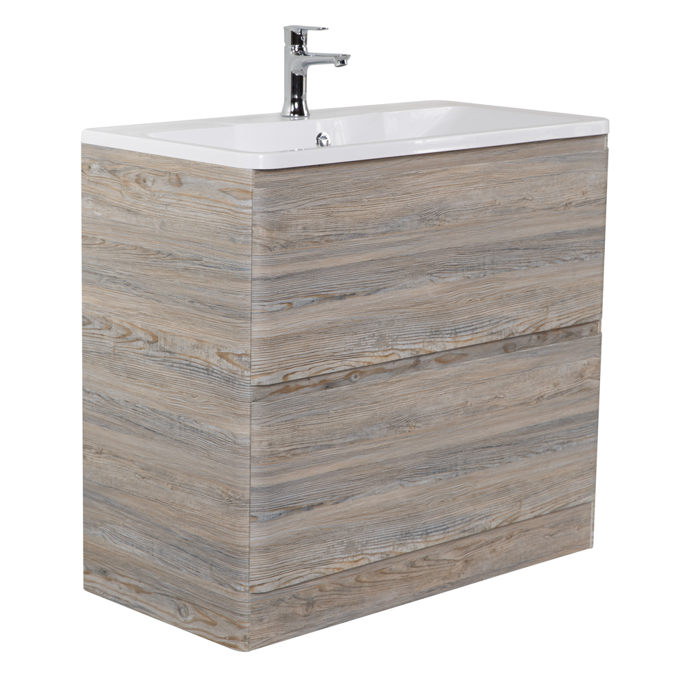 Приобрести belbagno тумба с раковиной albano 100 см, напольная pino scania, белая раковина