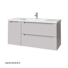 Caprigo Тумба с раковиной TERMIN-Smalty 120 см, левая, серая, эмаль