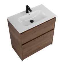 BelBagno Тумба с раковиной KRAFT 100 см, напольная Bianco Opaco, белая раковина