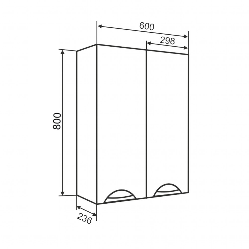 Приобрести aqua de marco шкаф подвесной elegansa 80х60 см, белый, 3060cele