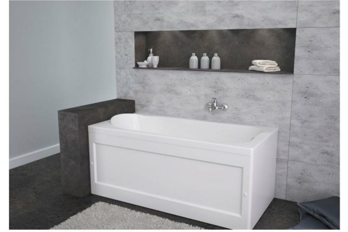 Приобрести aquanet акриловая ванна west new 150x70 см, белая