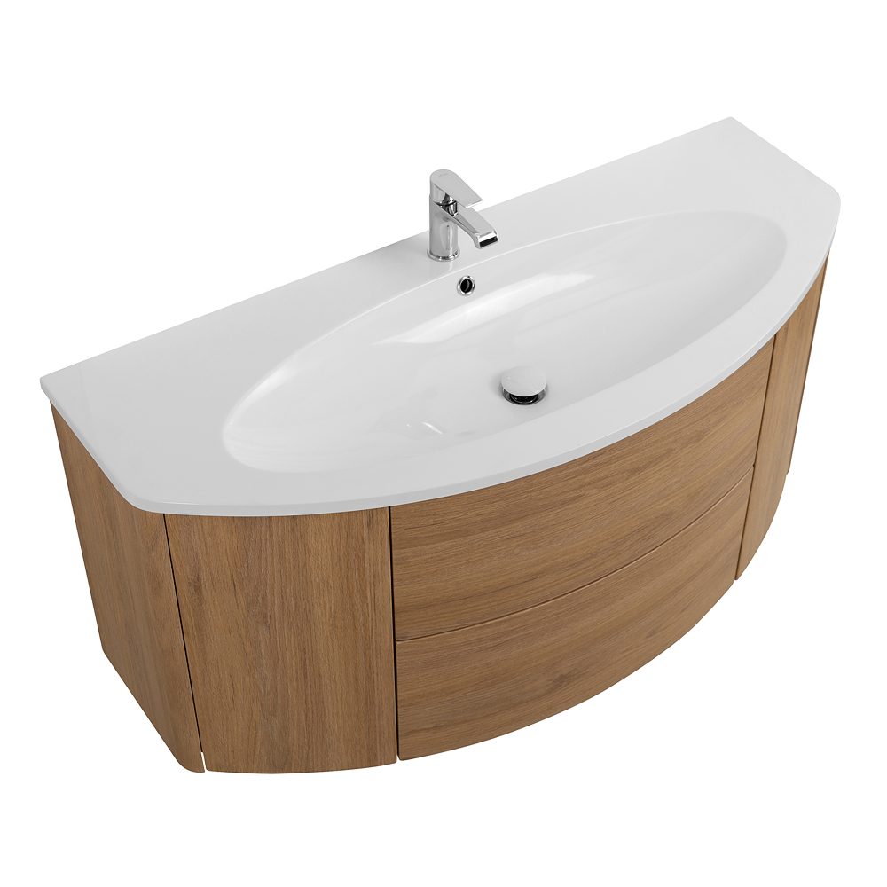 Приобрести cezares тумба подвесная с раковиной eden 121 см rovere tabacco, дерево 54842