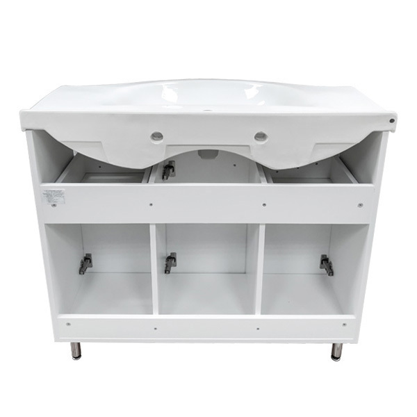 Приобрести сomforty тумба с раковиной "сочи-100" белый глянец