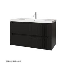 Caprigo Тумба с раковиной TERMIN-Smalty META 100 см, графит, эмаль