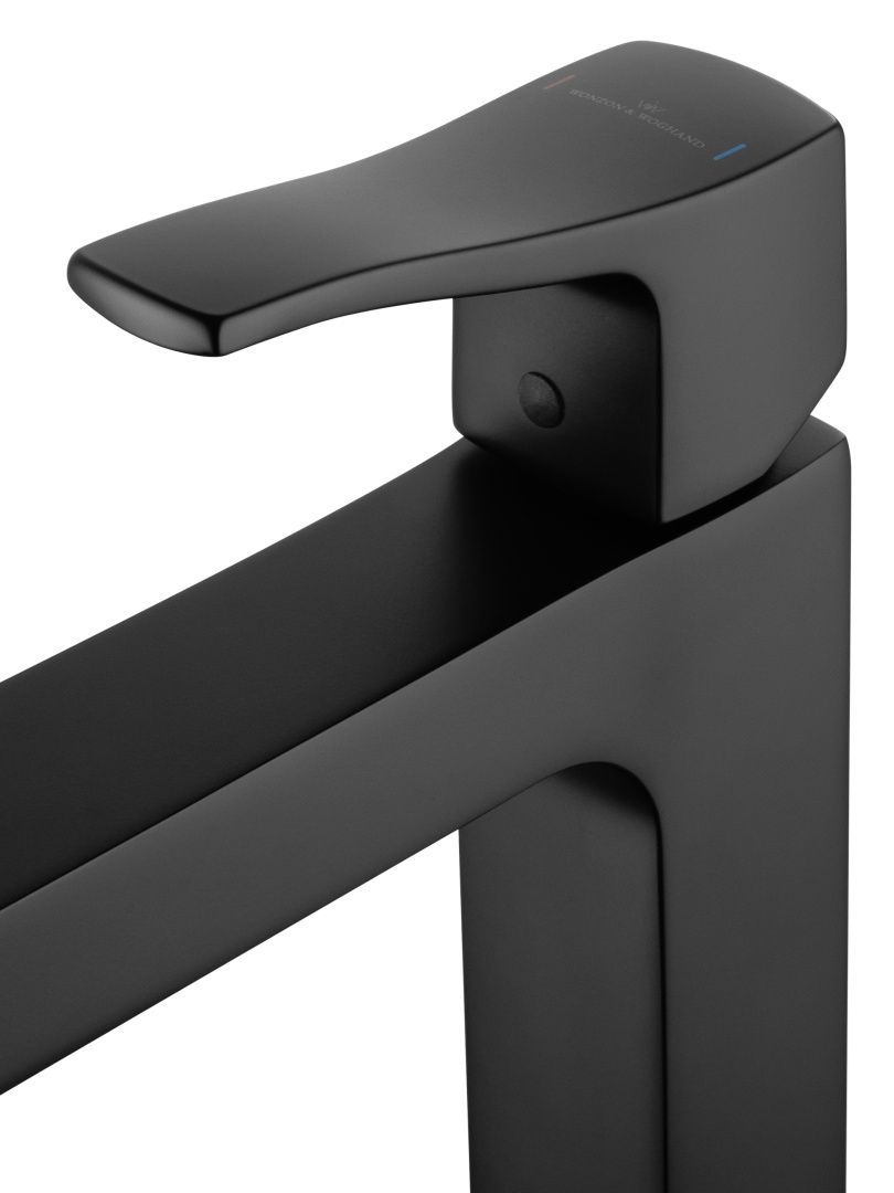 Приобрести смеситель для раковины высокий wonzon & woghand flex, черный матовый (ww-88019072-mb)