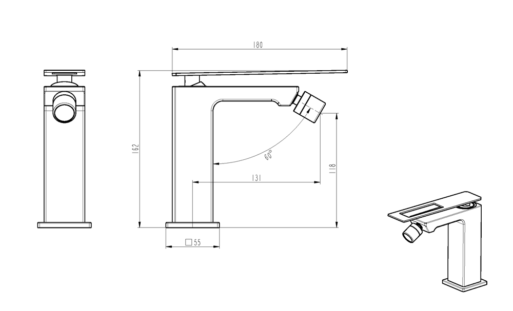 Приобрести boheme смеситель для биде q, белый\золото 146-wg.2