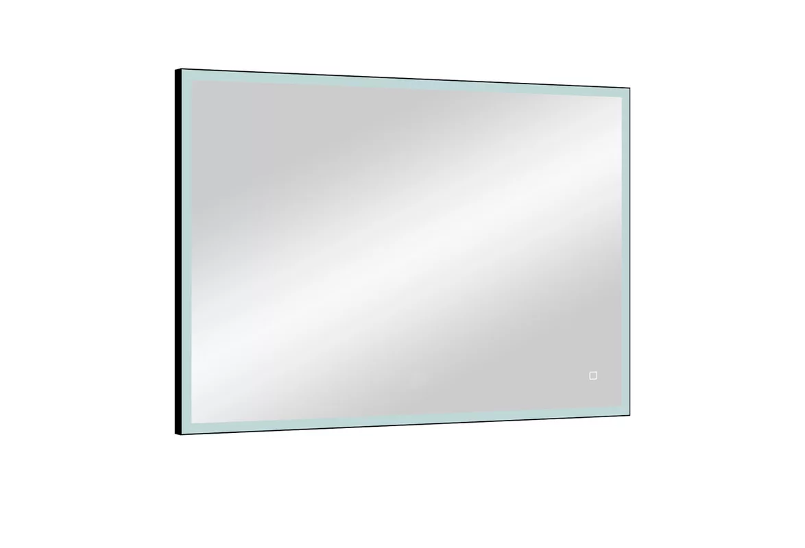 Приобрести continent зеркало с подсветкой solid black 80х60 см, черное