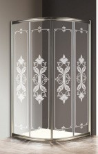 CEZARES Душевое ограждение GIUBILEO 100х100см GIUBILEO-R-2-100-SCORREVOLE-CP-St