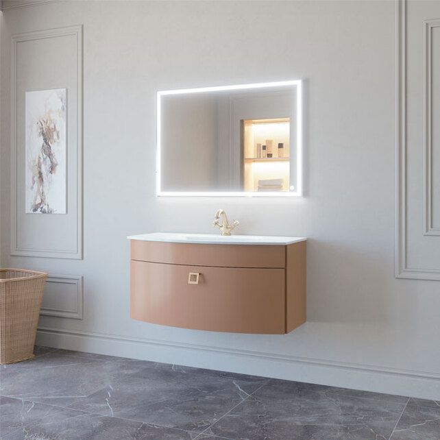 Приобрести caprigo тумба с раковиной legato 100 см, мокко