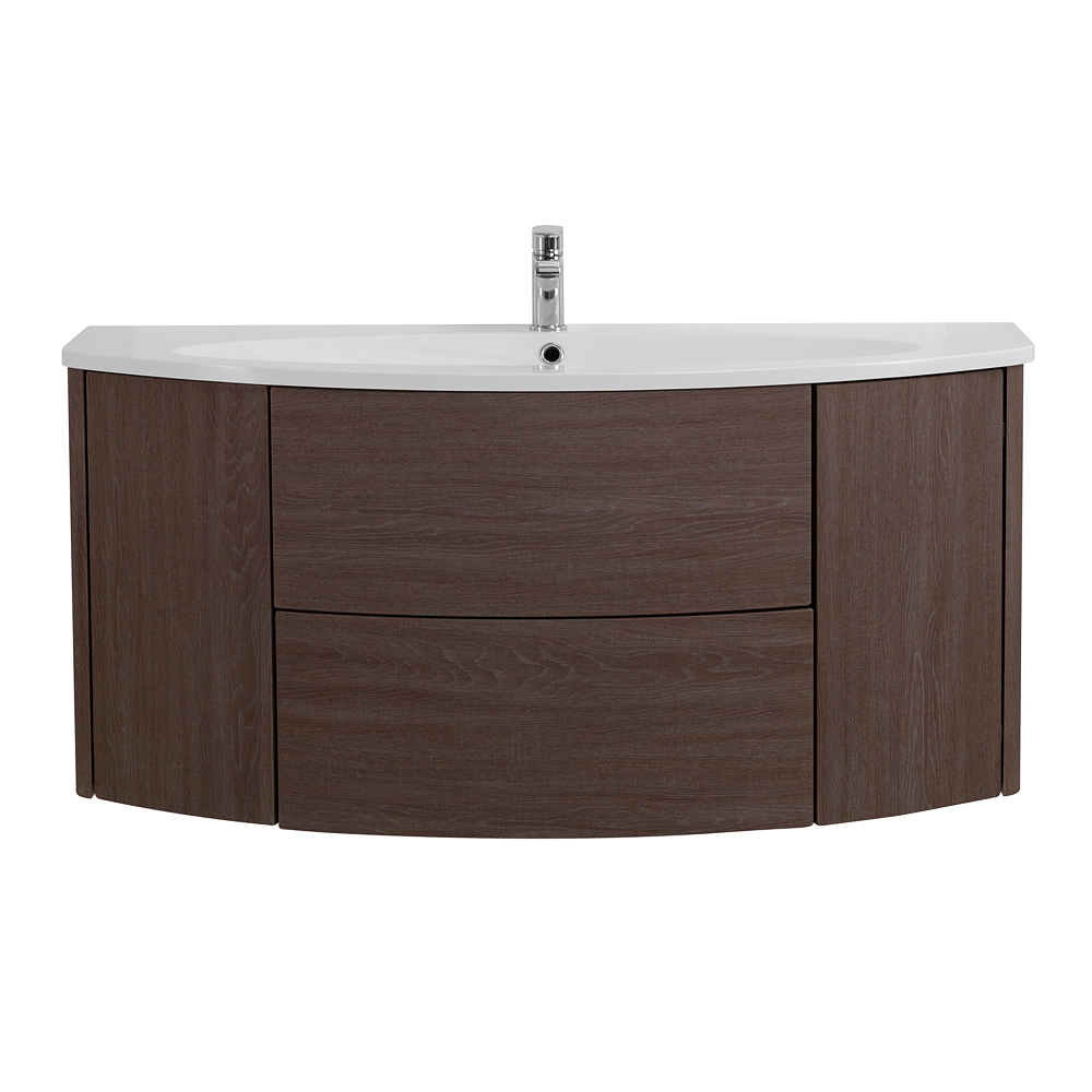 Приобрести cezares тумба подвесная с раковиной eden 121 см rovere scuro soft, коричневая 54408