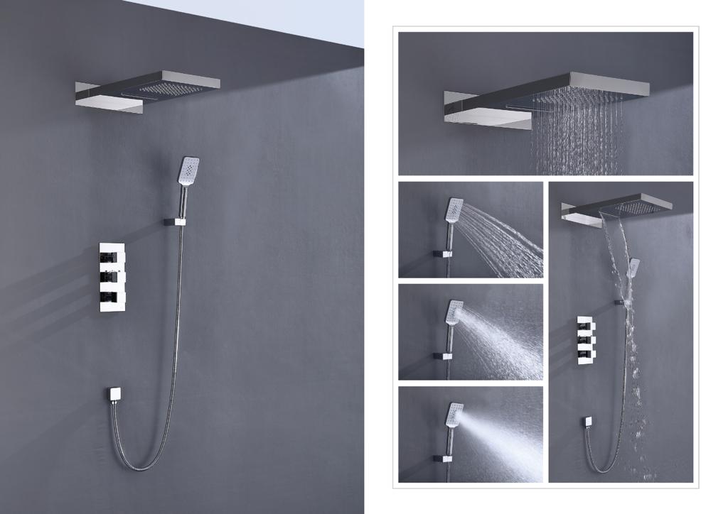 Приобрести душевая система встроенная с термостатом timo petruma sx-5039/00sm хром