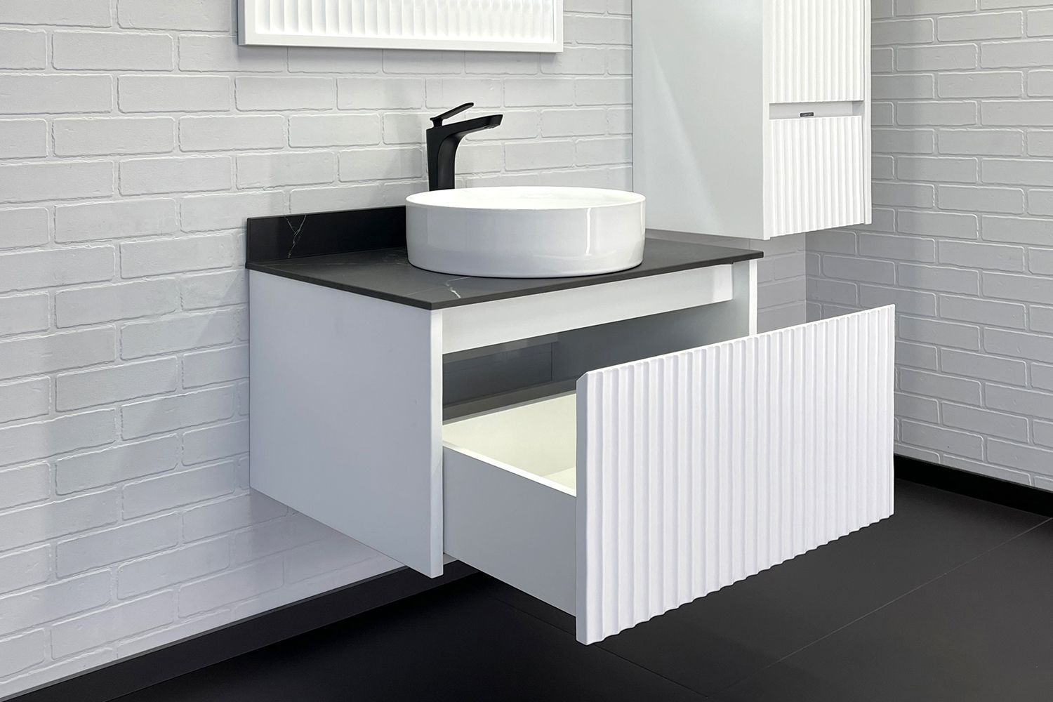 Приобрести сomforty тумба со столешницей и раковиной марсель-75 белая матовая