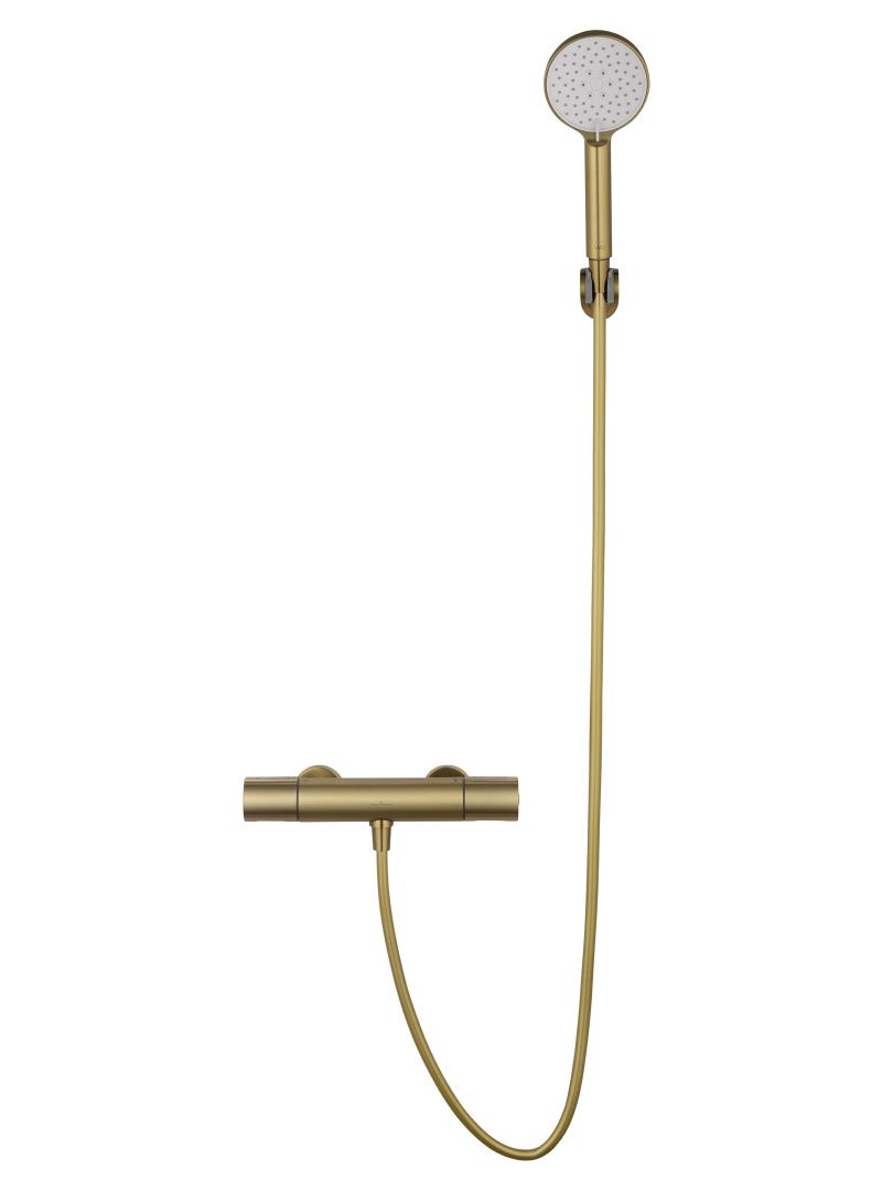 Приобрести смеситель для душа с термостатом wonzon & woghand inn 2, брашированное золото (ww-a2006-a-bg)