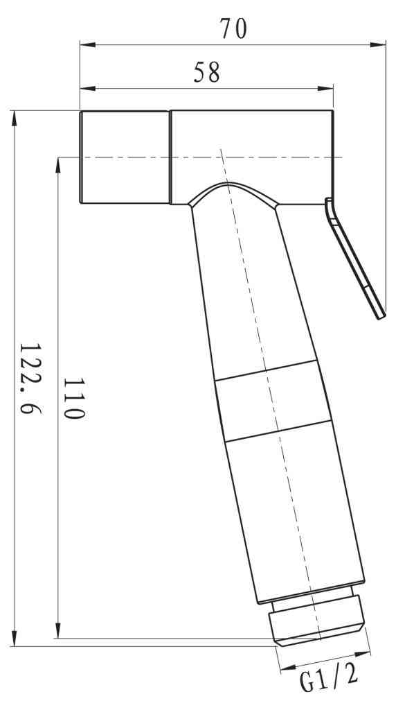 Приобрести belbagno гигиенический душ nova, сатин bb-bfs1-in