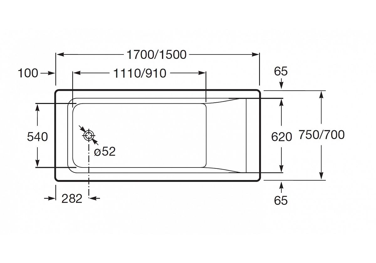 Приобрести ванна акриловая roca easy 170х70 см z.ru93.0.290.5