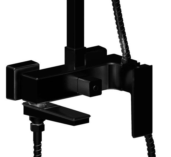 Приобрести grocenberg душевая система, черный матовый gb7008bl