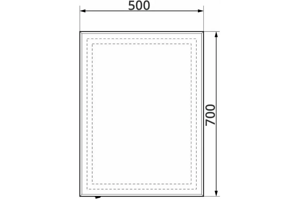 Приобрести continent зеркало с подсветкой пронто люкс 50х70 см, белое