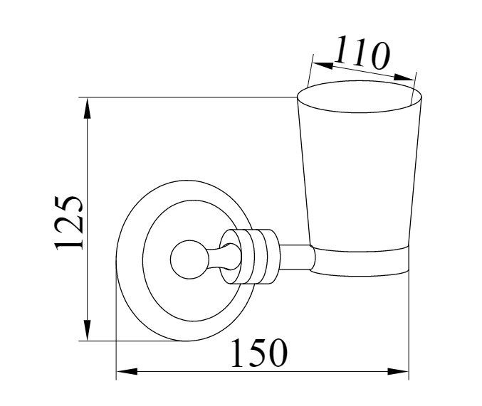 Приобрести boheme стакан для зубных щеток hermitage, золото 10353