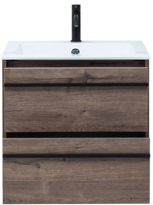 Приобрести aquanet тумба с раковиной lino 60 см, дуб веллингтон