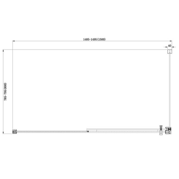 Приобрести aquanet душевое ограждение delta npe1131 150x80, прозрачное стекло