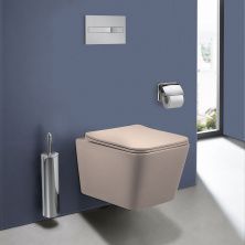 Vincea Унитаз подвесной Piatti Q-Line, ультратонкое сиденье, микролифт, капучино матовый VT1-12MC