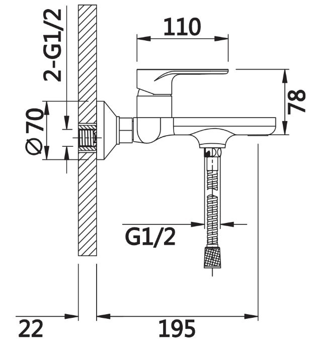 Приобрести смеситель для ванны vieir ergo с ручным душем, хром v353531