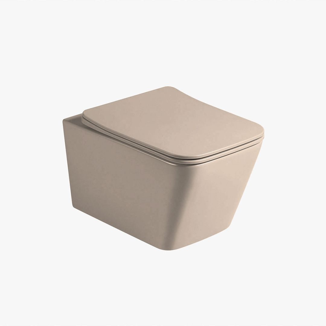 Приобрести vincea унитаз подвесной piatti q-line, ультратонкое сиденье, микролифт, капучино матовый vt1-12mc