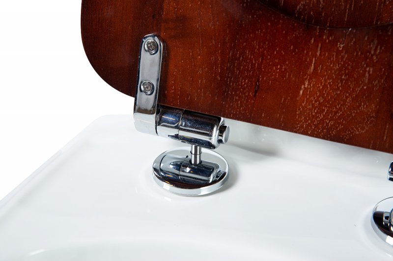 Приобрести cezares напольный унитаз-компакт king palace, белый\орех\хром, крышка с микролифтом