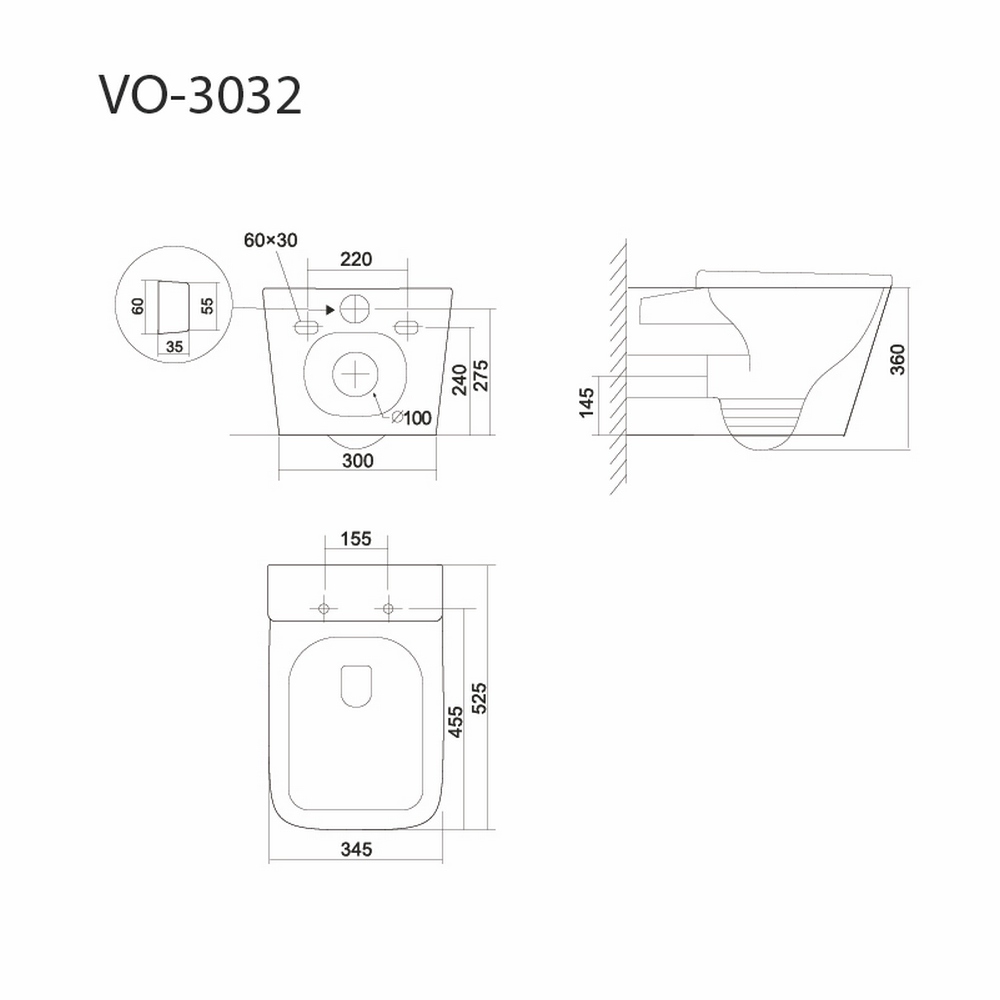 Приобрести triton подвесной унитаз verso 3032 tornado, безободковый с тонким сиденьем, микролифт