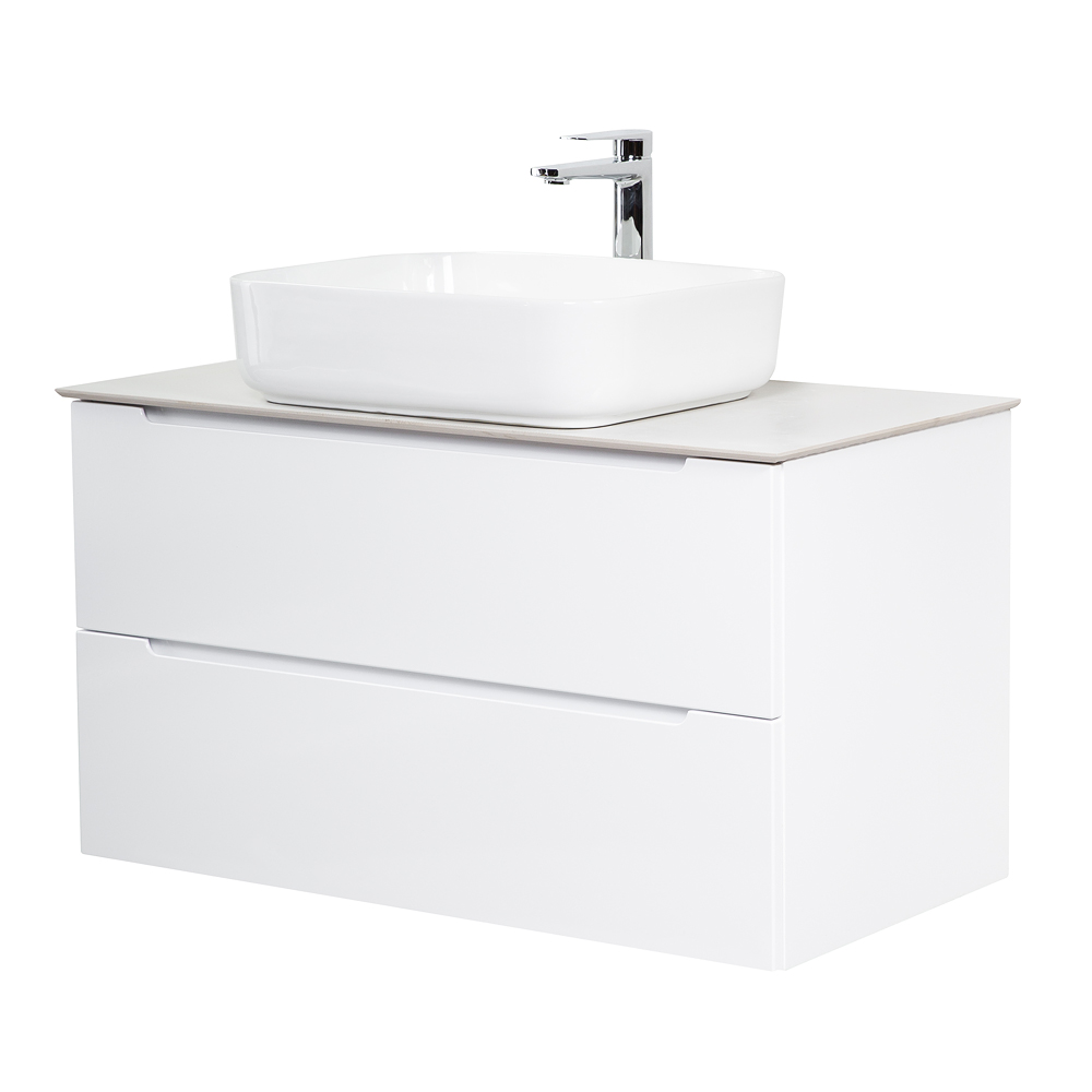 Приобрести belbagno тумба со столешницей etna 100 см, подвесная с накладной раковиной bianco opaco