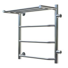 Тругор Водяной полотенцесушитель Браво П4 400х600 мм R с полкой и боковым подводом, хром 00-00019253