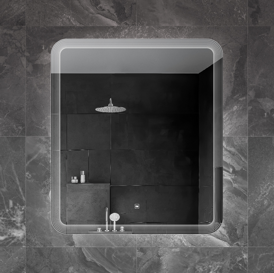 Приобрести cezares зеркало duet 70х80 см, контурная подсветка, сенсорное включение, гравировка czr-spc-duet-700-800-led-tch