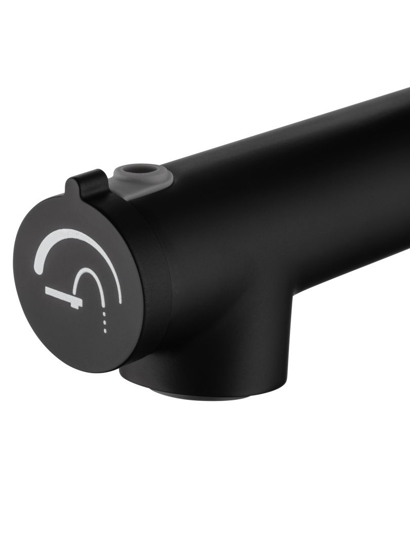 Приобрести смеситель для раковины с функцией полоскания wonzon & woghand, черный матовый (ww-h1017-mb)