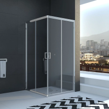 Veconi Душевое ограждение Rovigo 90х90 см, хром, прозрачное RV11-90-01-C5