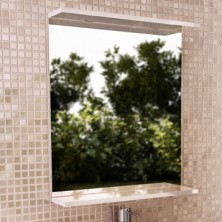 Сomforty Зеркало "К-50", белое глянцевое