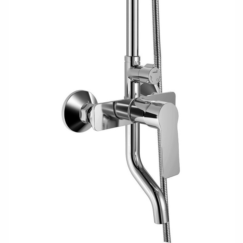 Приобрести haiba душевая система, круглая d-225мм, хром hb2414