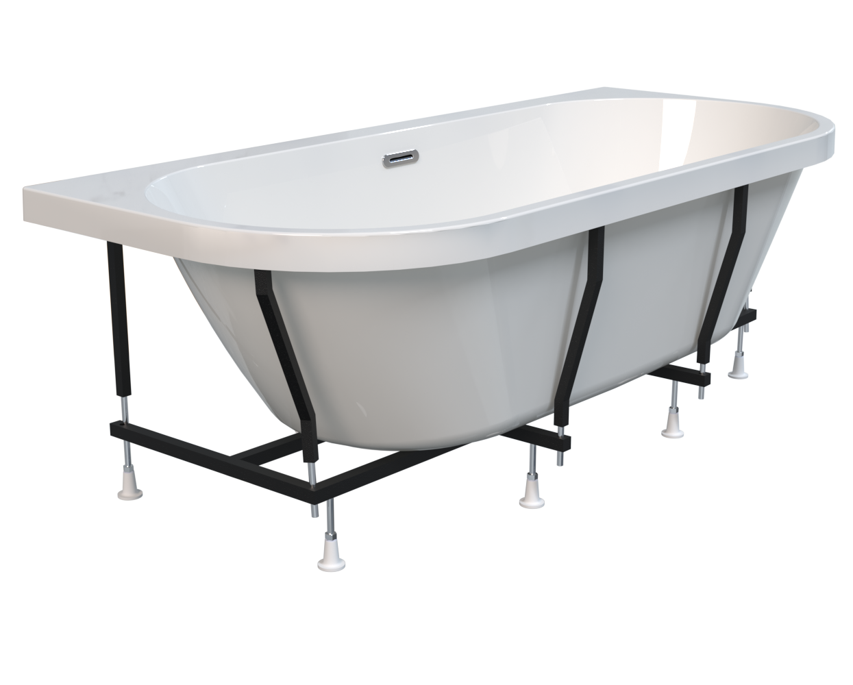 Приобрести акриловая ванна радомир вальс макси 180x80 см ( комплект каркас и слив )