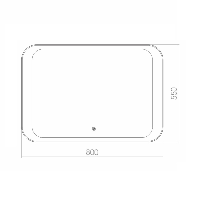 Приобрести azario зеркало индиго 800*550 сенсор выкл