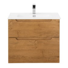 BelBagno Тумба с раковиной ETNA-H60 80 см, подвесная Rovere Nature, белая раковина